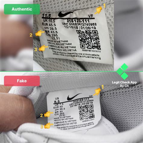 how can you tell if a nike shoe is fake|check nike serial number.